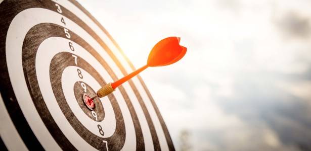 darts in a dartboard